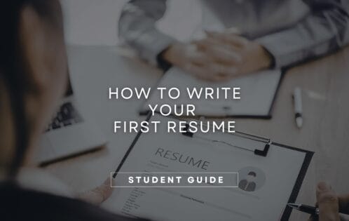 How to write your first resume